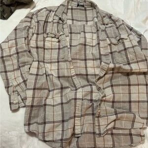 Tan flannel 🤎🤎🤎🤍🤍🤍🦉🦉🦉
